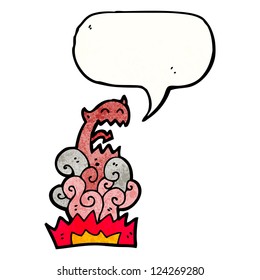 aparición de un demonio de dibujos animados