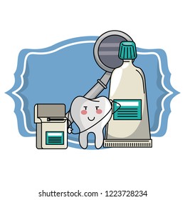 cartoon dental care tooth