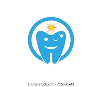 Cartoon Dental Smile Logo Design