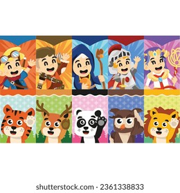 Cartoon Design Character Cute Animal Super Hero