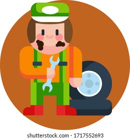 Cartoon Design Character Icon Isolated Vector Illustration vector illustration,