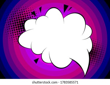 Cartoon-Design, bunter abstrakter Hintergrund. Comic Buch-Hintergrundgrafik. Vektorcomics-Bildschirmhintergrund.