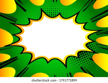 Fondo de diseño de dibujos animados. Ilustración de fondo de libro de historietas. Fondo de pantalla de cómics vectoriales de arte pop.