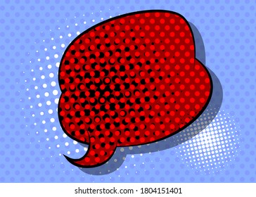Cartoon design colored background with colored speech bubble. Comic book illustration. Vector comics backdrop.