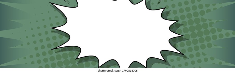 Cartoon Design-farbiger Banner. Comic-Buchhintergrund-Illustration. Vektorcomics-Hintergrund.