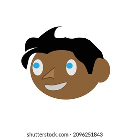 Cartoon Design Konzept mit einigen verschiedenen Haarstil und Gesichtsausdruck