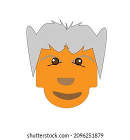 cartoon design concept with some various hair style and faceial expression