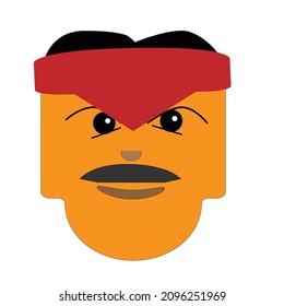 cartoon design concept with some various hair style and faceial expression