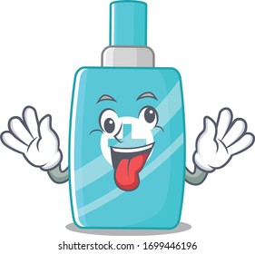 A cartoon design of ointment cream having a crazy face