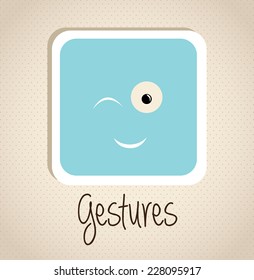 Cartoon design over beige background, vector illustration