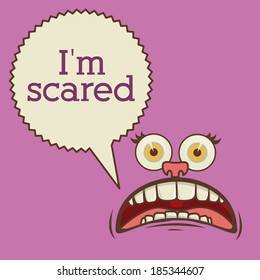 Cartoon design over purple background, vector illustration