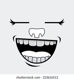 Cartoon design over white background, vector illustration