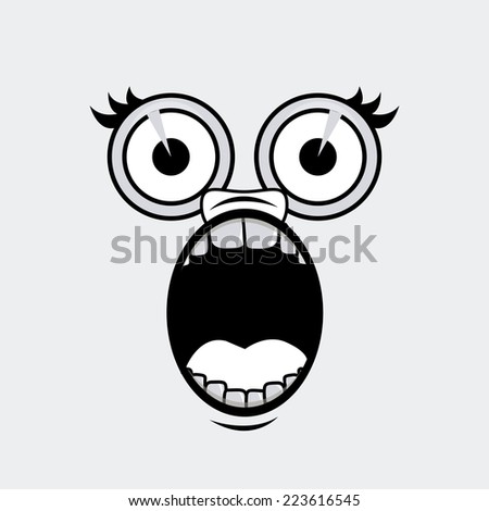 Cartoon design over white background, vector illustration