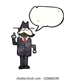 cartoon detective solving case