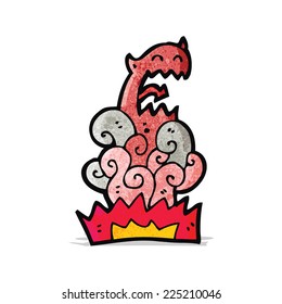 cartoon devil appearing