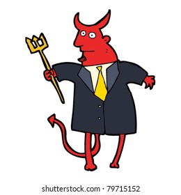 cartoon devil boss