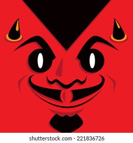 Cartoon Devil Face