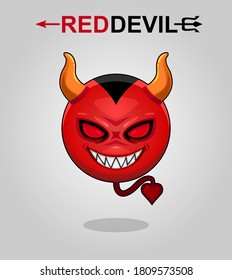 Cartoon Devil Head Mascot High Quality