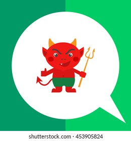 Cartoon devil icon