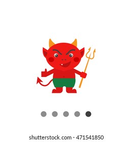 Cartoon devil icon