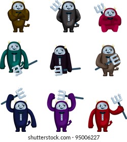 cartoon devil icon