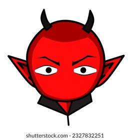 cartoon devil illustration vector design suitable for your animation or comic book