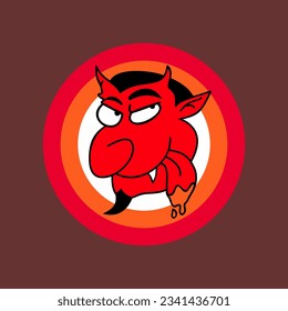 Cartoon, Devil, scary, vector, art