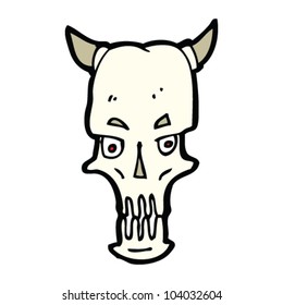 cartoon devil skull