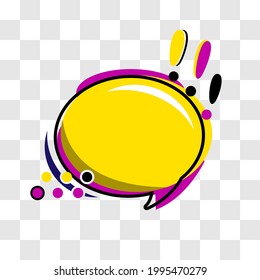 cartoon dialogue box pop art style