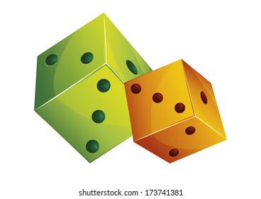 Cartoon dice
