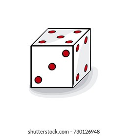 Cartoon of dice