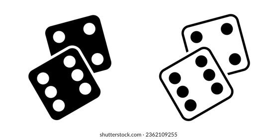 Cartoon dice and eyes. Dice game with six faces for play. Cube or cubes games. Board game pieces. Casino dices, online for lucky. Gamble games. Rolling dice,  numbers one to six. Dices dots or dot.