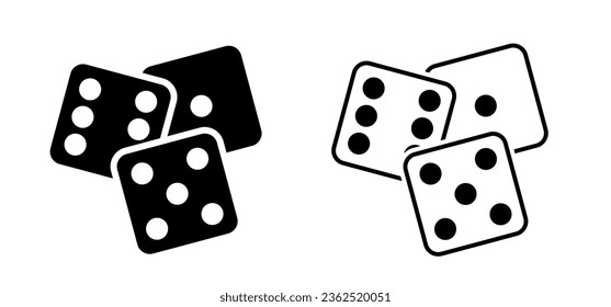 Cartoon dice and eyes. Dice game with six faces for play. Cube or cubes games. Board game pieces. Casino dices, online for lucky. Gamble games. Rolling dice,  numbers one to six. Dices dots or dot.