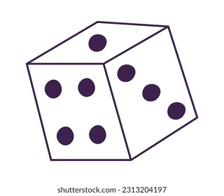 Icono de dados de dibujos animados Ilustración