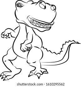 cartoon dinasaur t-rex jurassic period