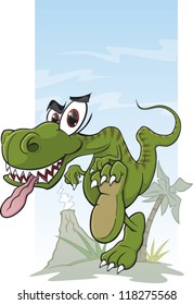 Cartoon dinosaur