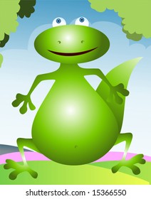 cartoon dinosaur	