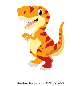 Cartoon dinosaur animal vector illustration