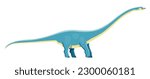 Cartoon dinosaur character, Mamenchisaurus dino of Jurassic collection, vector kids toy. Cute cartoon dinosaur sauropod genus or Mamenchisaurus reptile lizard figure for child paleontology