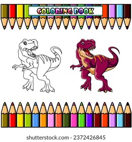 Cartoon Dinosaur Gigantosaurus for coloring book