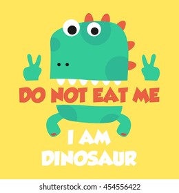  Cartoon Dinosaur Illustration For Children