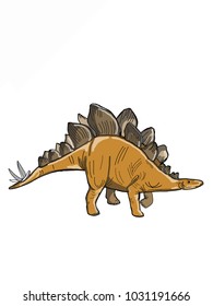 cartoon dinosaur illustration drawing