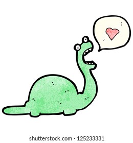 Cartoon Dinosaur In Love