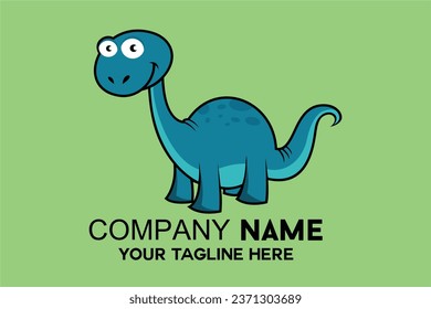 cartoon dinosaur on a green background