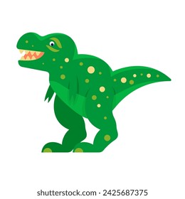 Cartoon dinosaur T-Rex vector illustration. Dino funny character.