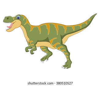 Cartoon Dinosaur Tyrannosaurus Stock Vector (Royalty Free) 383908597