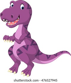 Cartoon dinosaur tyrannosaurus