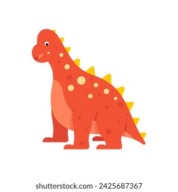 Cartoon dinosaur vector illustration. Dino funny character.