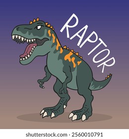 cartoon dinosaur vector illustration graphic