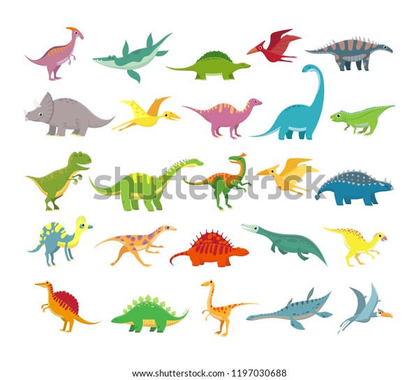 Dinosaures De Dessin Anime Bebes Animaux Image Vectorielle De Stock Libre De Droits